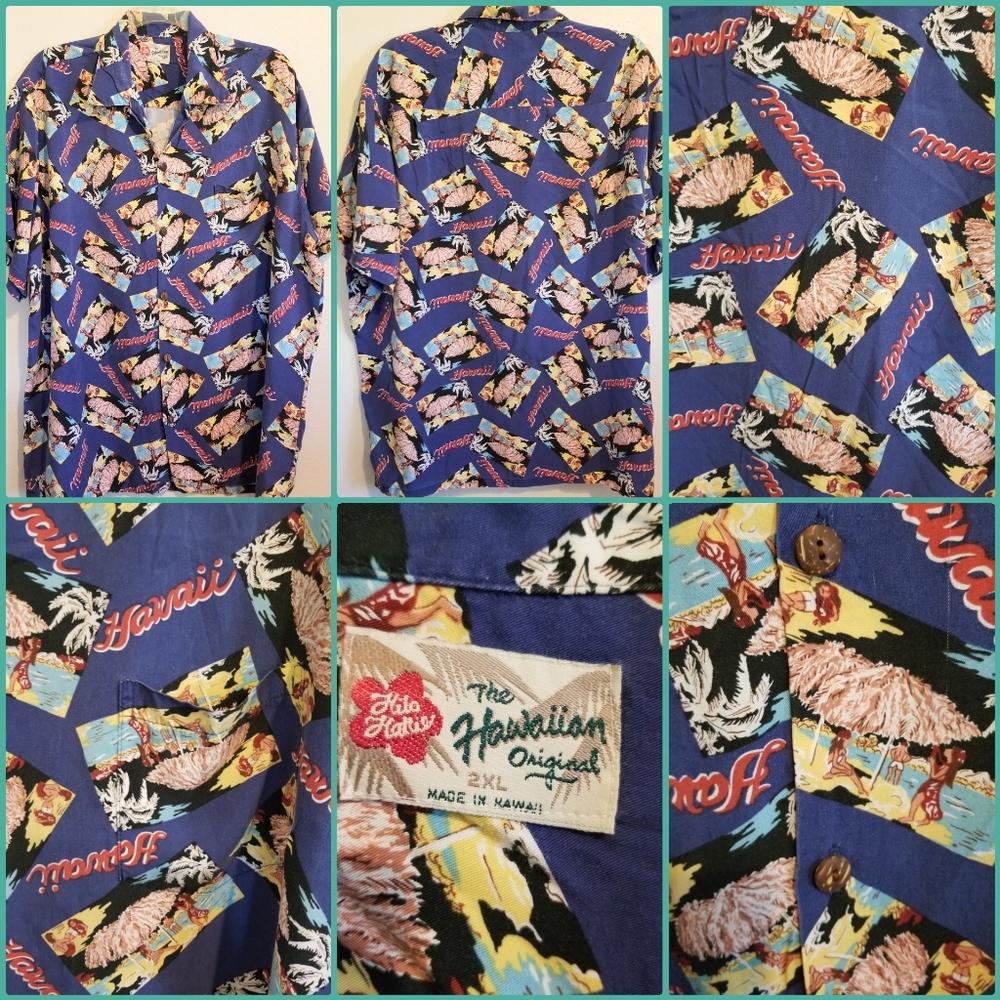 EUC HILO HATTIE HAWAIIAN SHIRT SIZE 2 XL